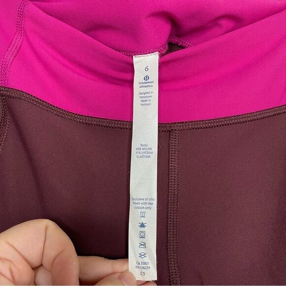 Lululemon Bordeaux Drama Tight Stuff Crop 15" 6 - Picture 4 of 10